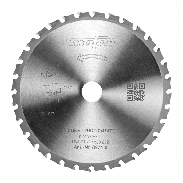 Mafell Sägeblatt KSB-CS160 Construction Site
